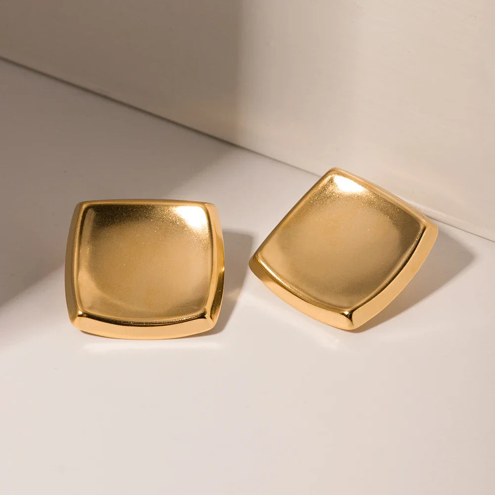 Luxe Allure - Minimalistische Geometrische Stud Oorbellen