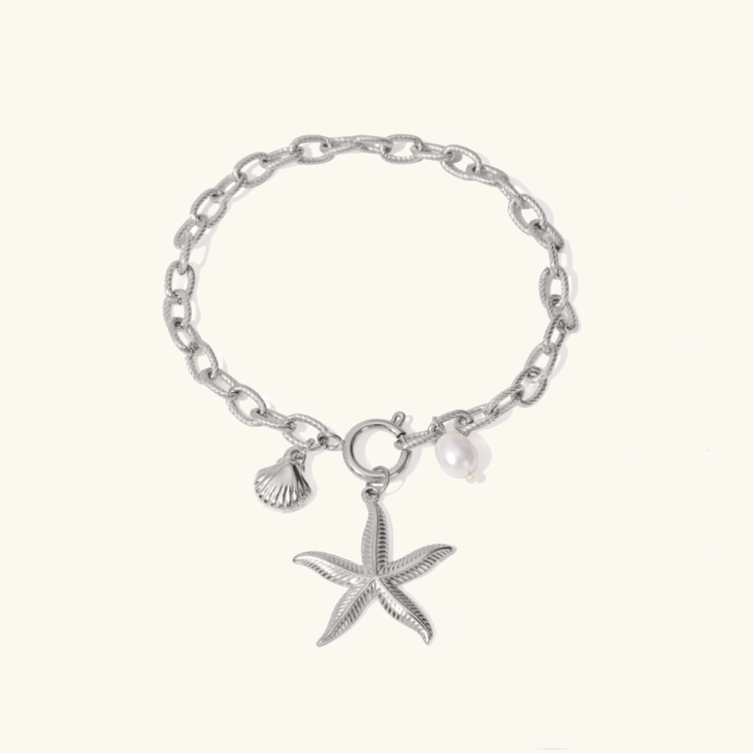 Nautilus Zoetwater Parel Charm Armband
