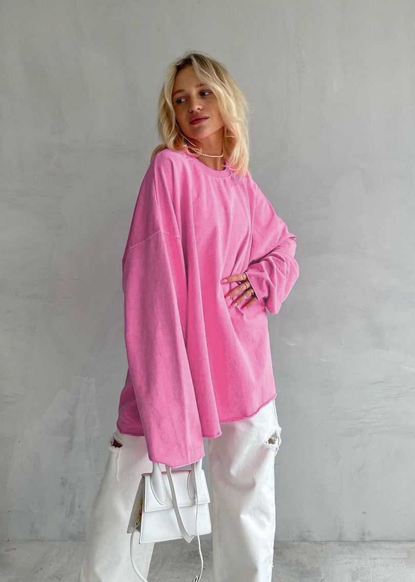 Blair - T-shirt long à manches oversize en coton