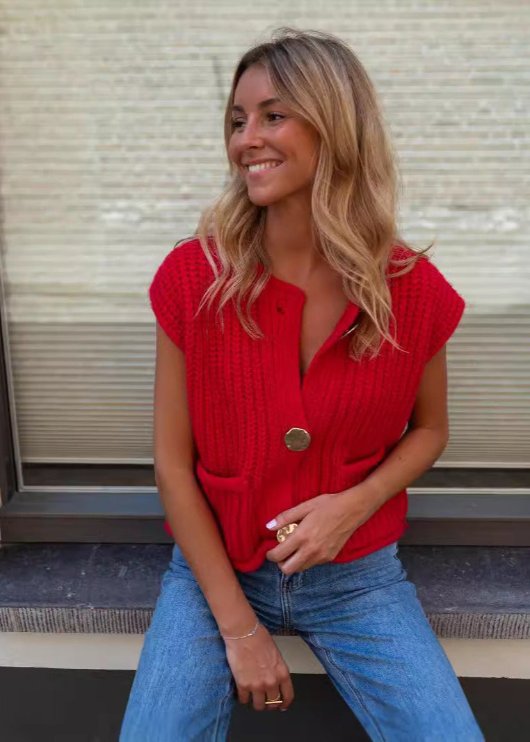 Verona Charm - Gilet en Tricot Épais