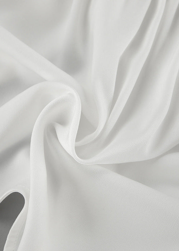 Juliette - Blouse en satin à devant noué