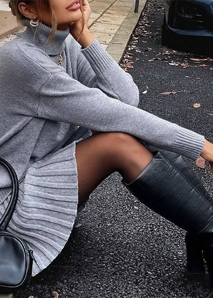 Ensemble pull en tricot Maeve et jupe plissée