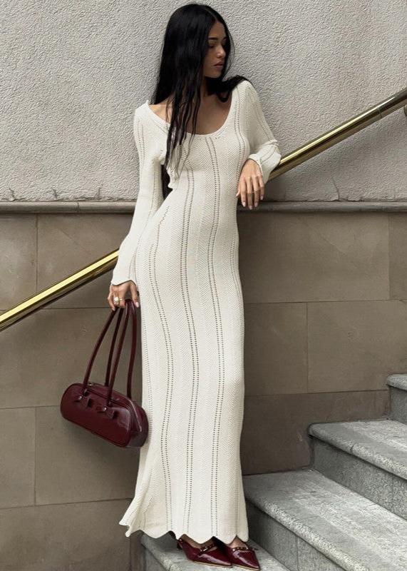 Robe Maxi Tricot Élyséenne