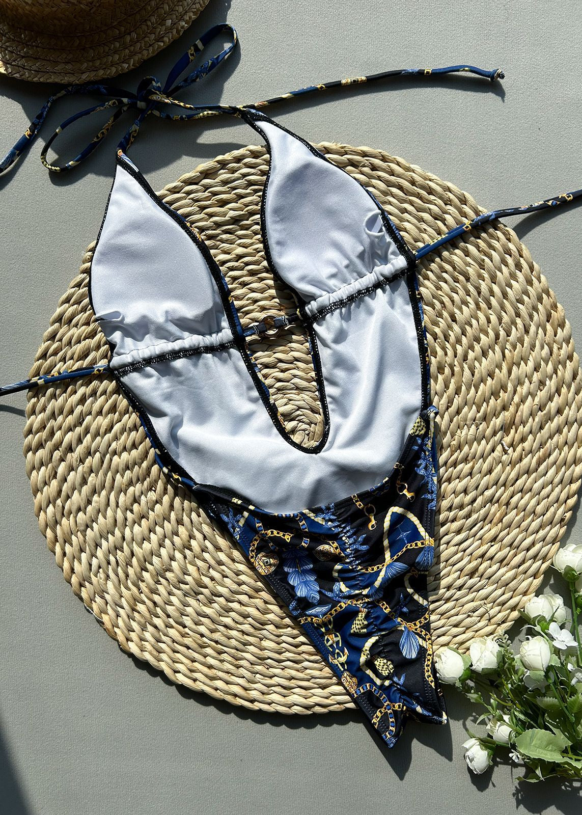 Aurelia - Maillot de bain une pièce à décolleté plongeant