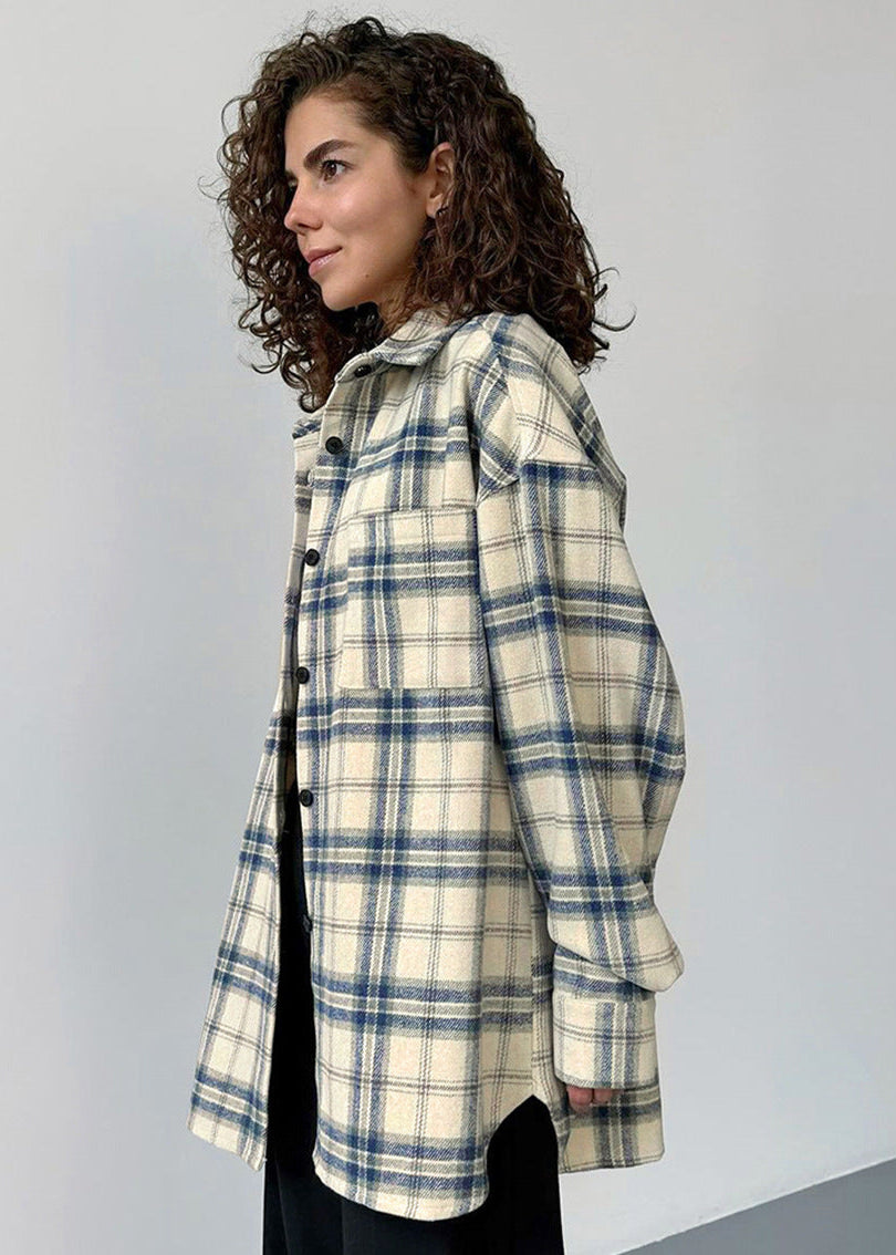 Lennox - Veste shacket à carreaux surdimensionnée
