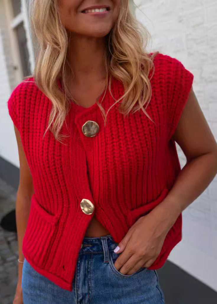 Verona Charm - Gilet en Tricot Épais