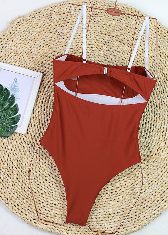 Savanna Chic - Maillot de bain une pièce à bord contrasté