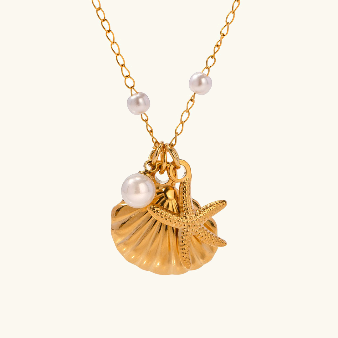 Collar con colgante de perla Oceana