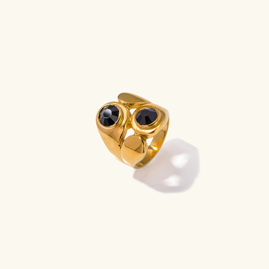 Onyx Duo Gouden Ring
