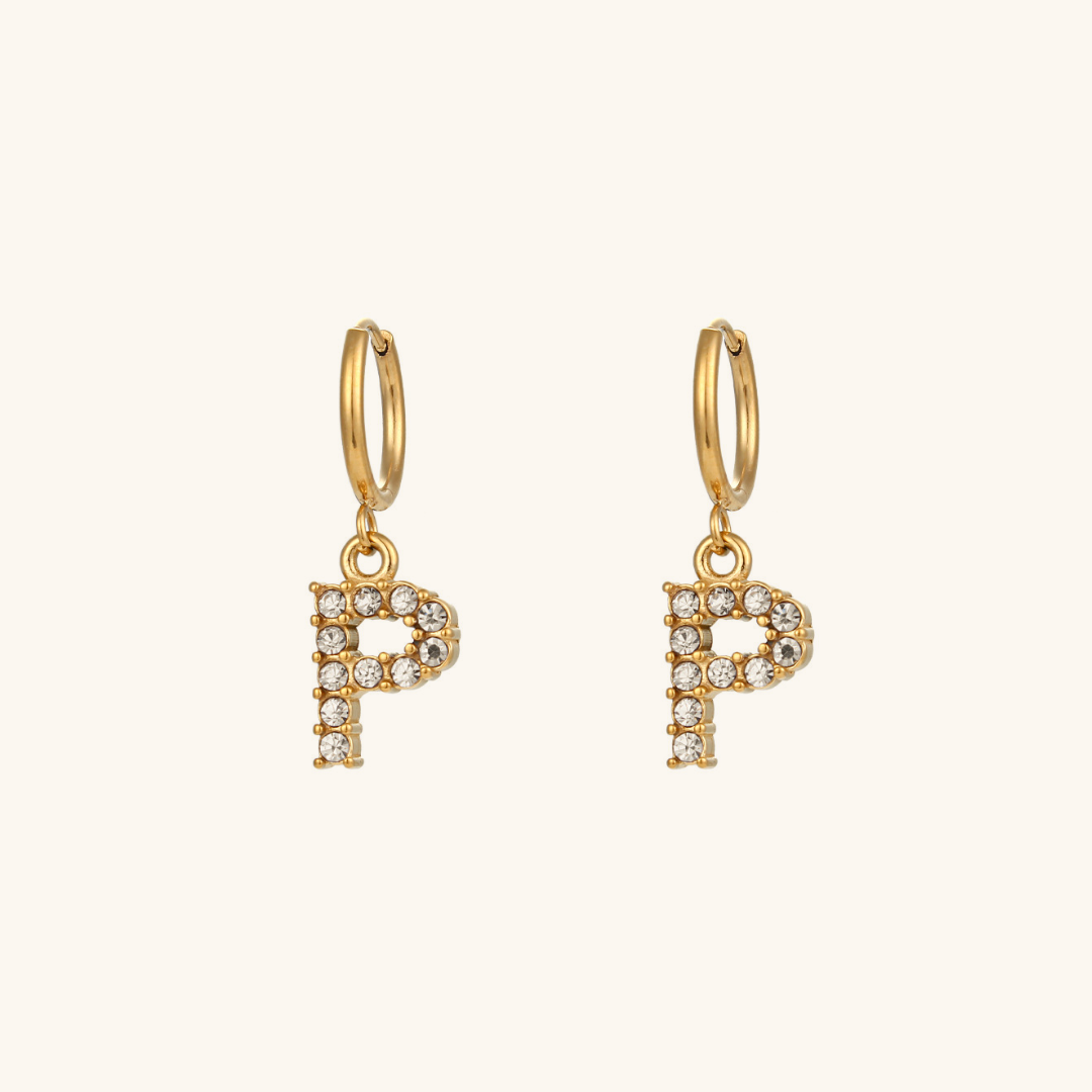 Aimee Initial Oorbellen
