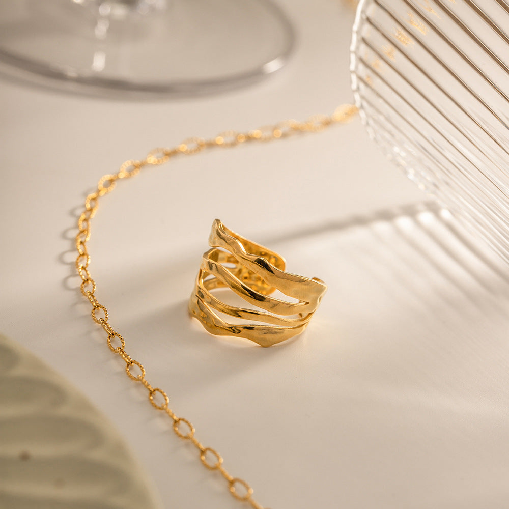 Ripple gouden ring