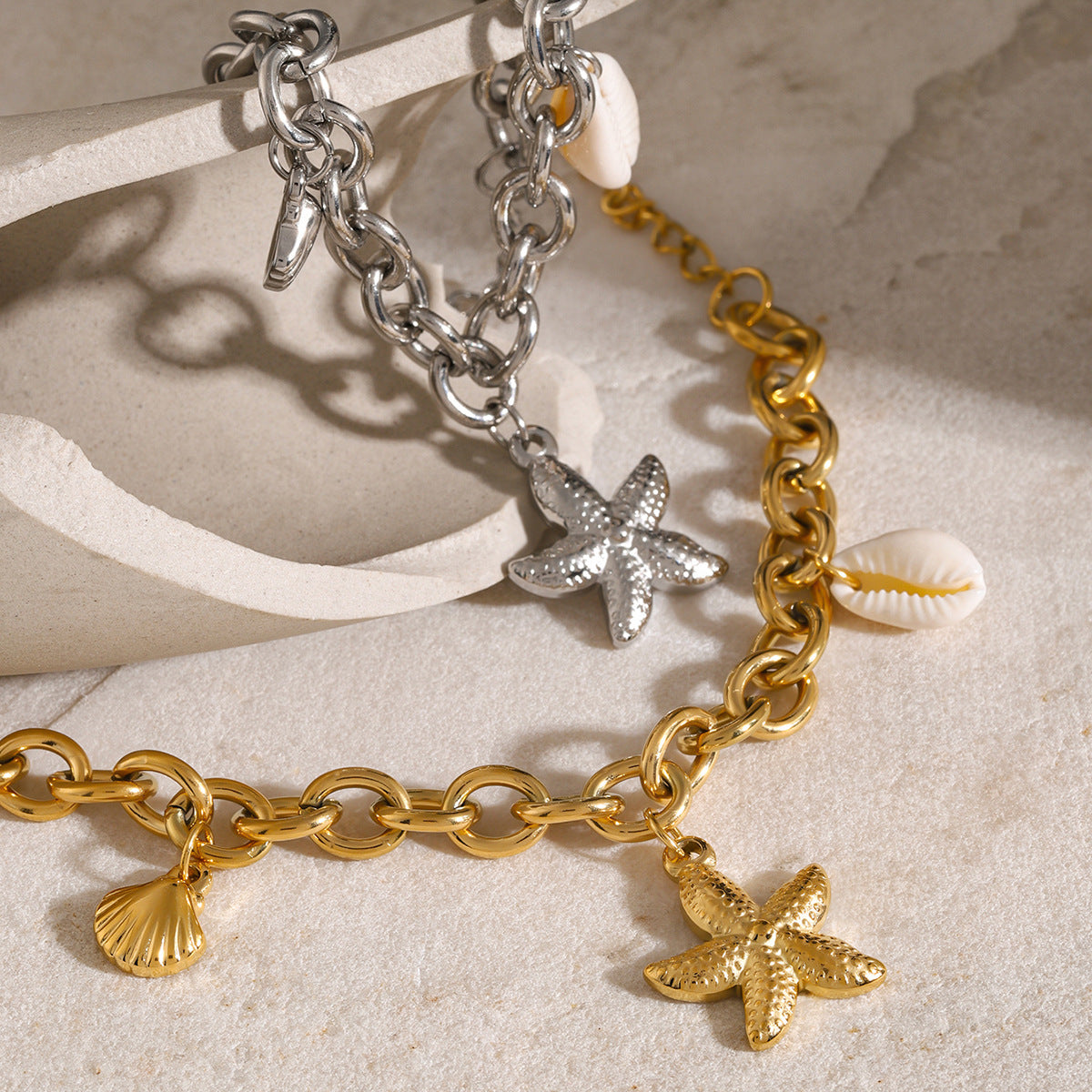 Zeebries Charm Gouden Armband