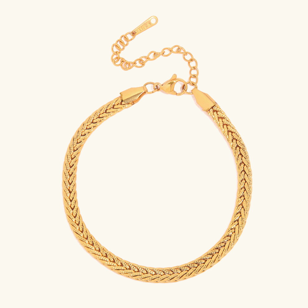 Sienna Gevlochten Gouden Armband