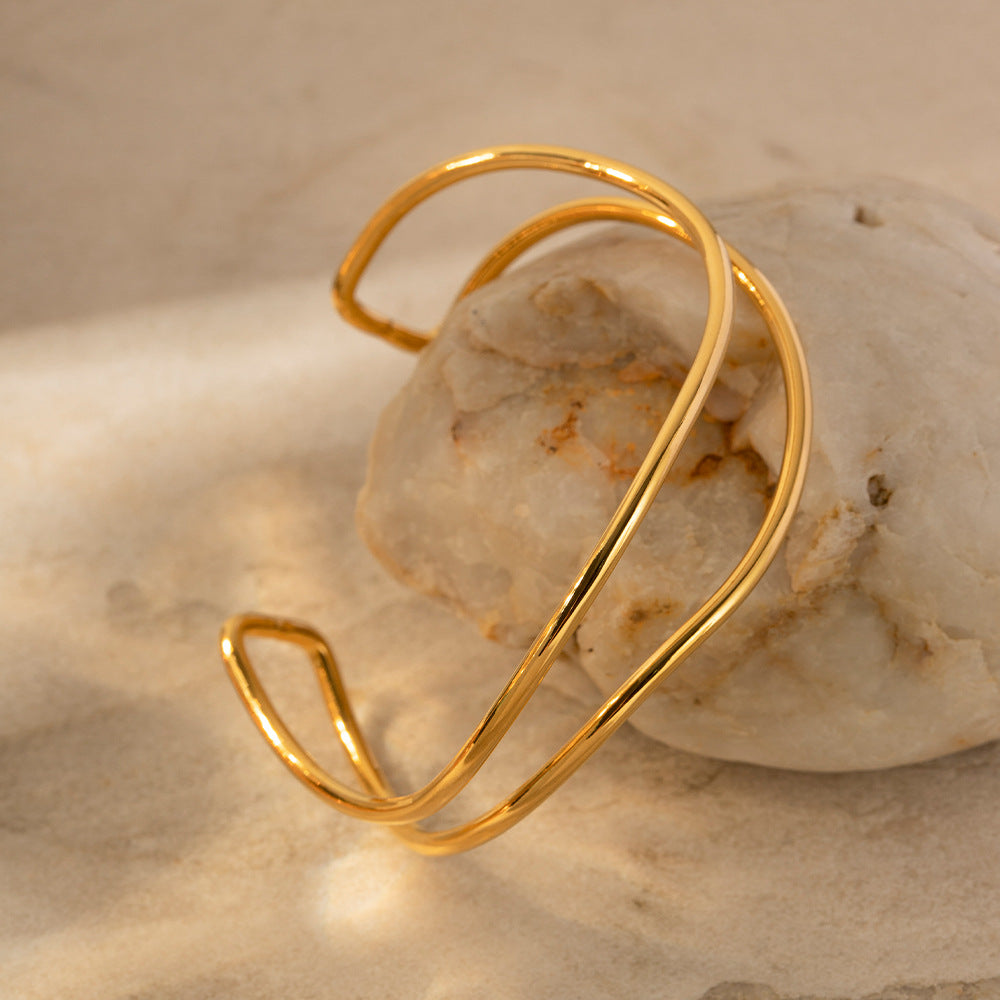 Bracelet jonc en or Sierra