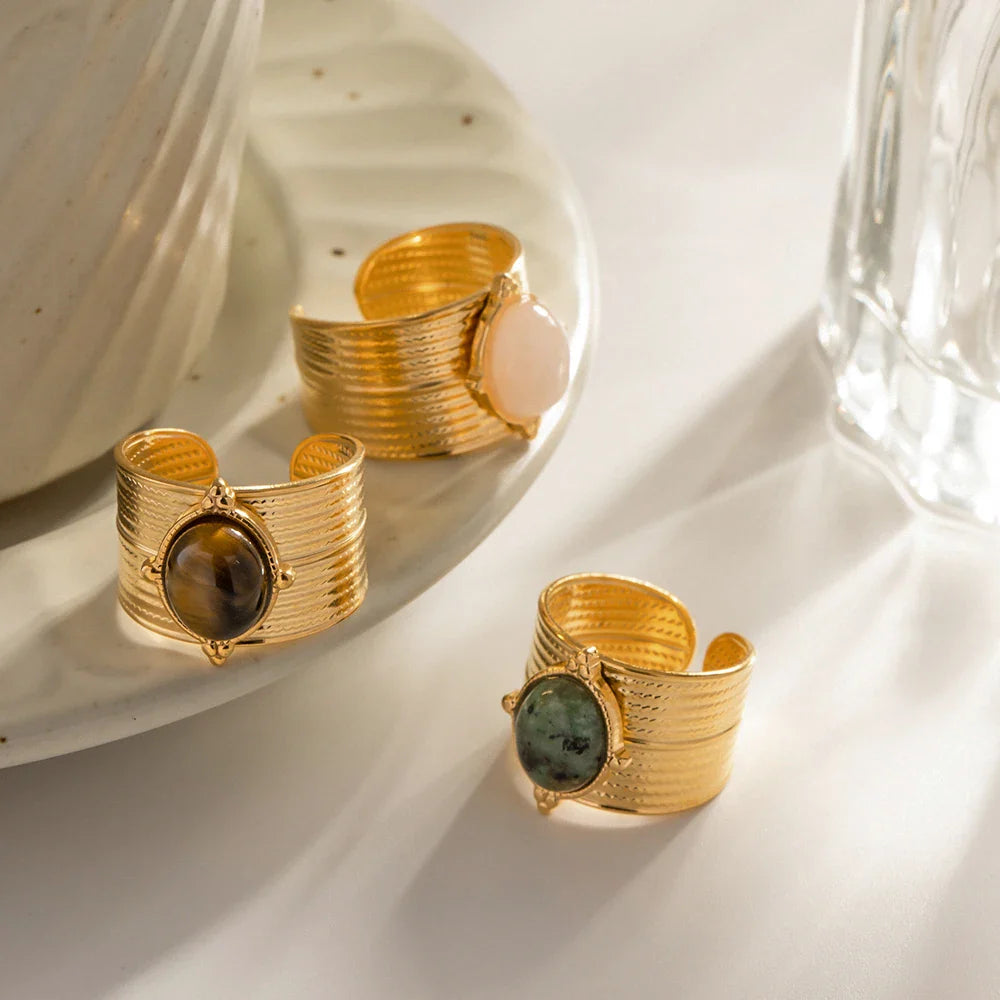 Solara Edelsteen Gouden Ring