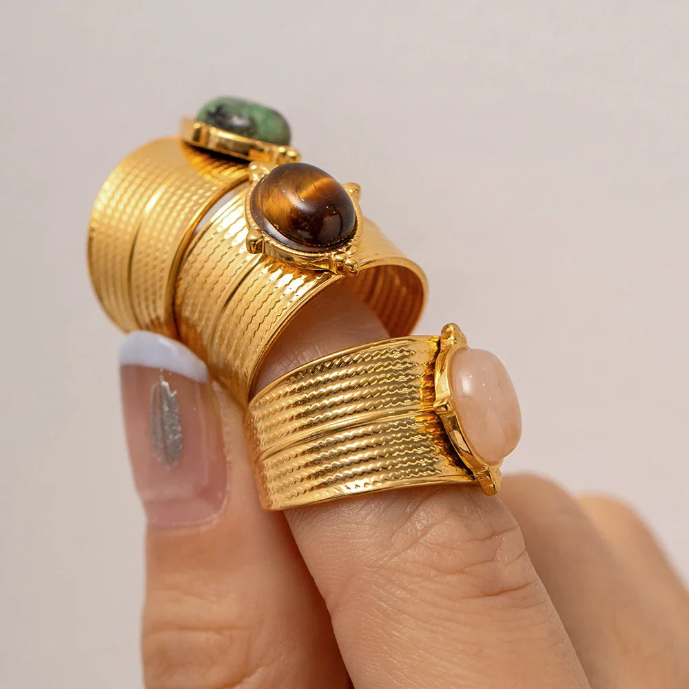 Solara Edelsteen Gouden Ring