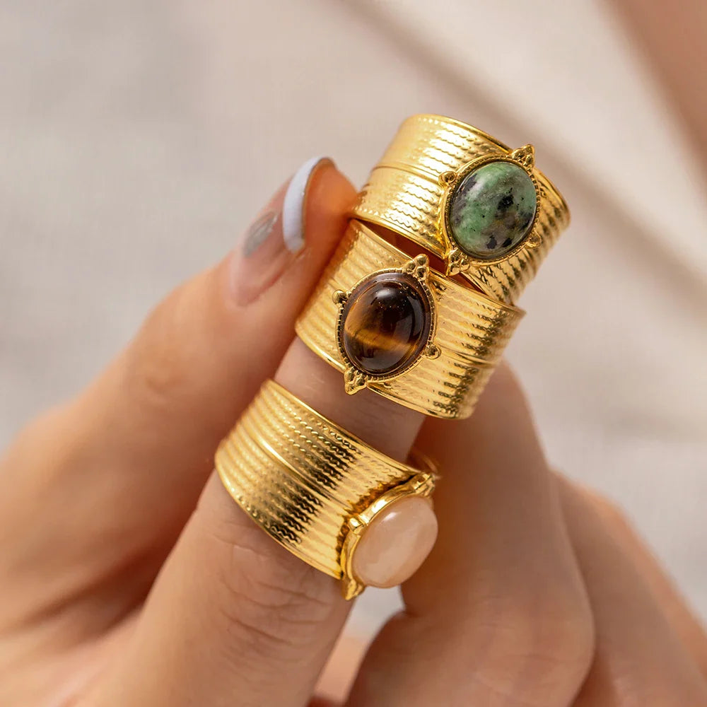 Solara Edelsteen Gouden Ring