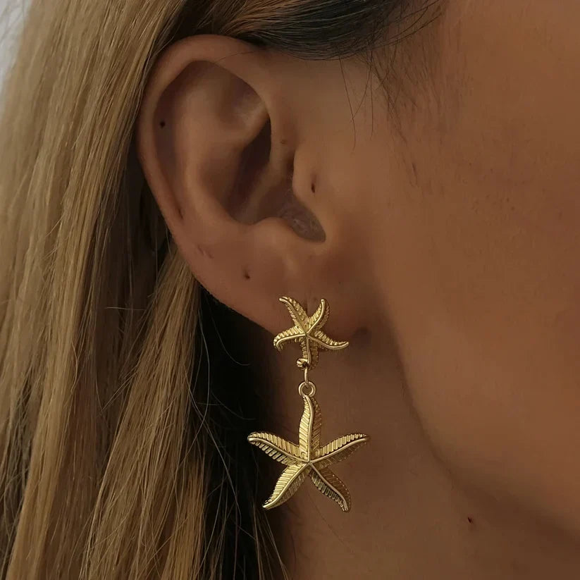 Starla Gold Seestern Ohrringe