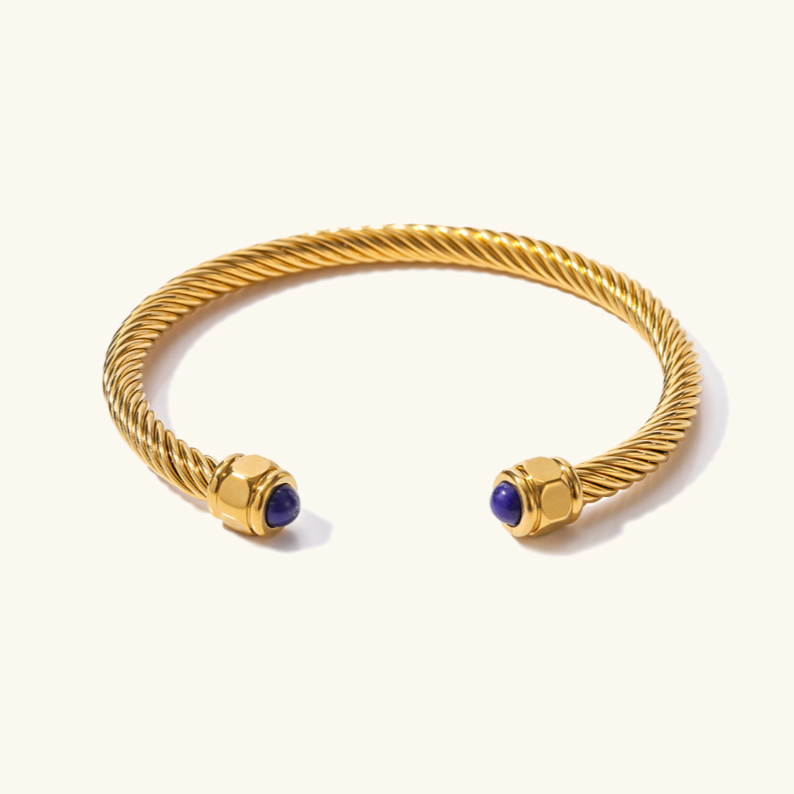 Thea Gemstone Gouden Manchet