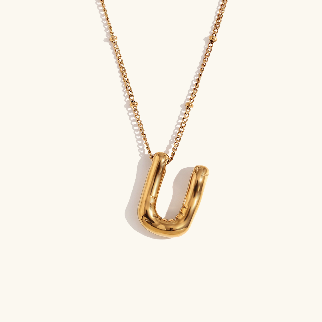 Collar con Inicial Dorada Airy Letter