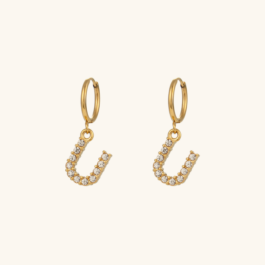 Aimee Initial Oorbellen