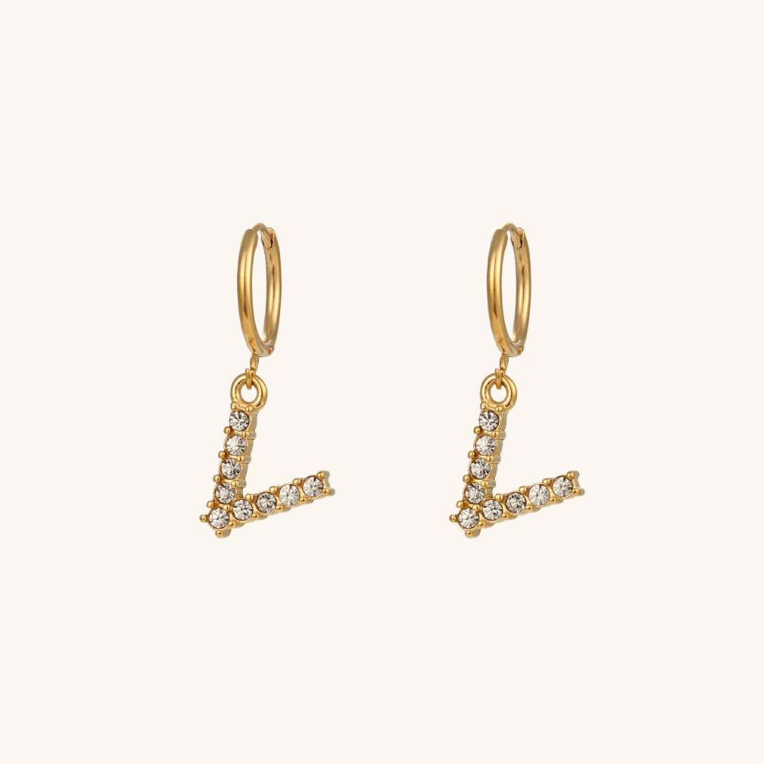 Aimee Initial Oorbellen