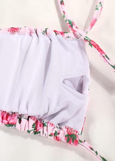 Conjunto de Bikini Rosy Bliss con Borlas
