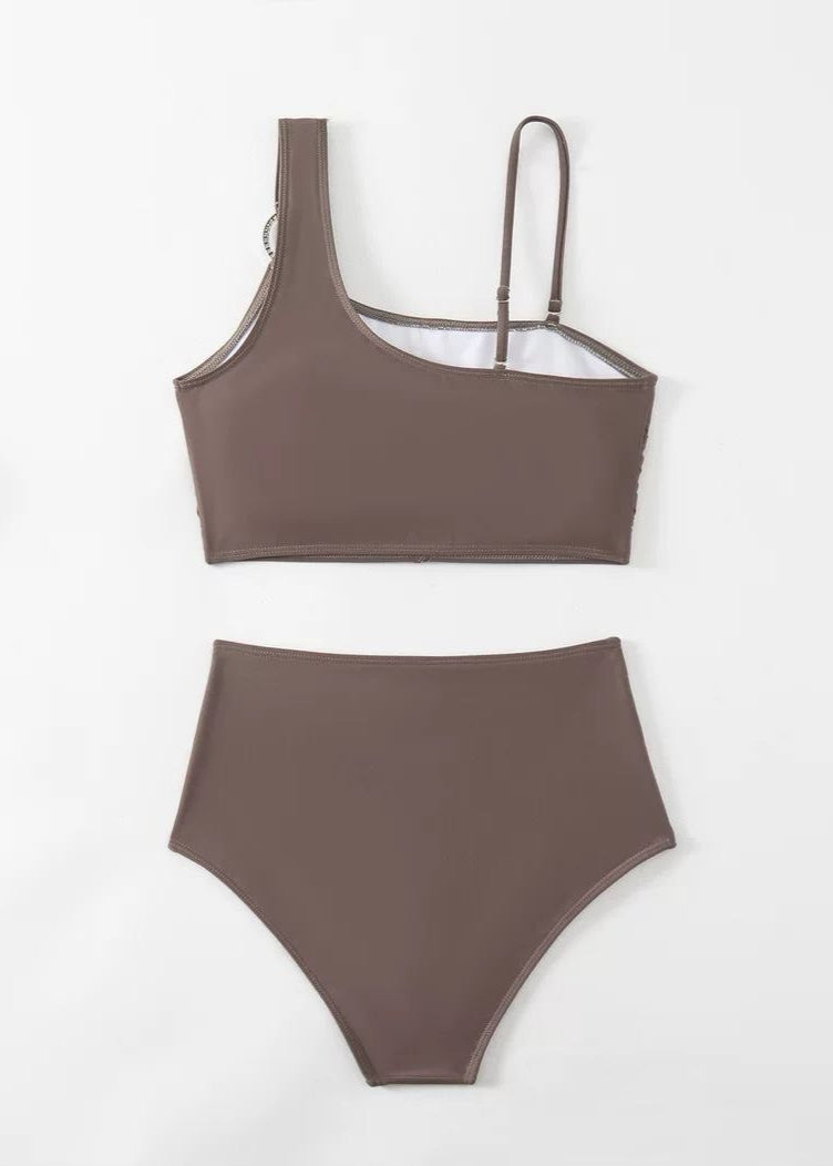 Solara – Bikini de cintura alta con un solo hombro
