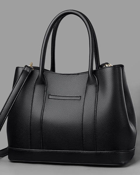 Classic-Elegance Structured Tote - VibeSoothe