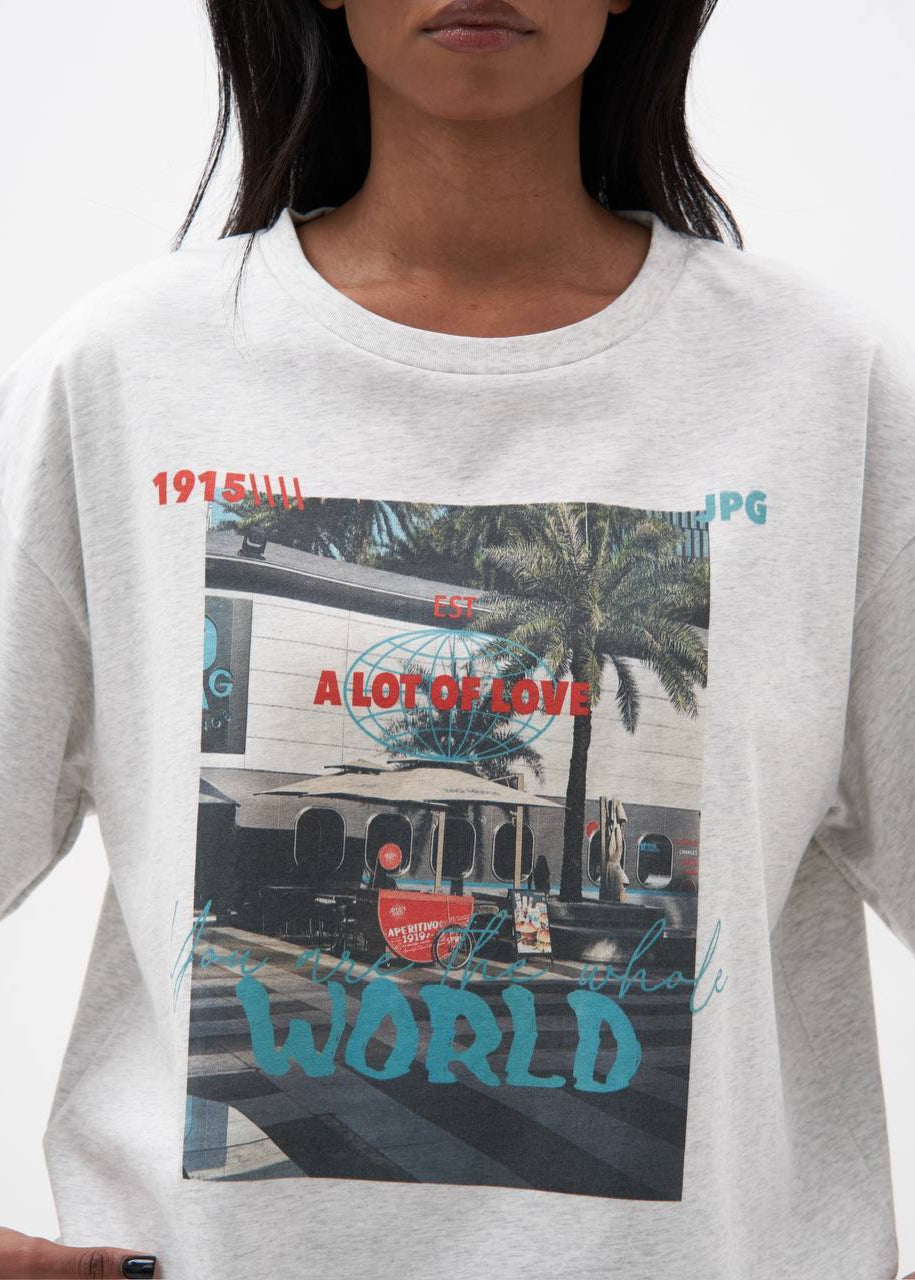 Palm Street Graphic Oversized Tee