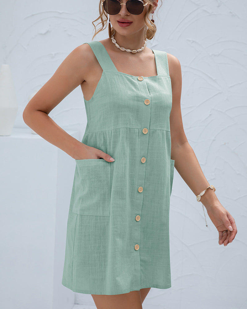 Summer Breeze - Sleeveless Beach Dress