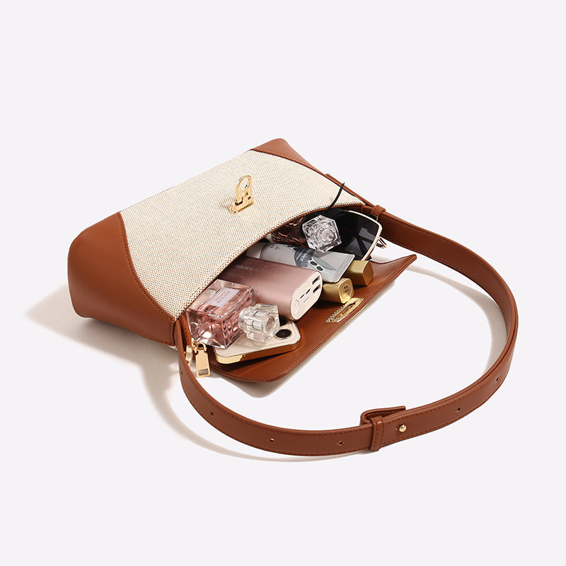 Canvas-Luxe Handbag - VibeSoothe