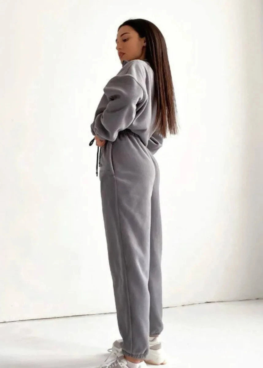 Luxe Fleece Zip-Up Lounge Set