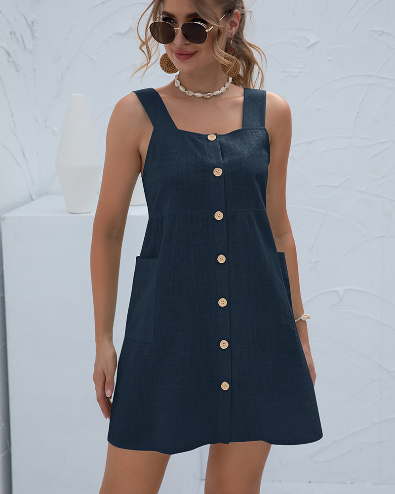 Summer Breeze - Sleeveless Beach Dress