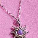  Collier argent-soleil