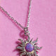  Silver-sun necklace