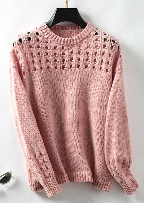 Pull en maille creuse - Pull col rond