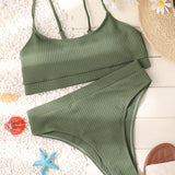 Jennie-High-Waist Bikini Set - VibeSoothe