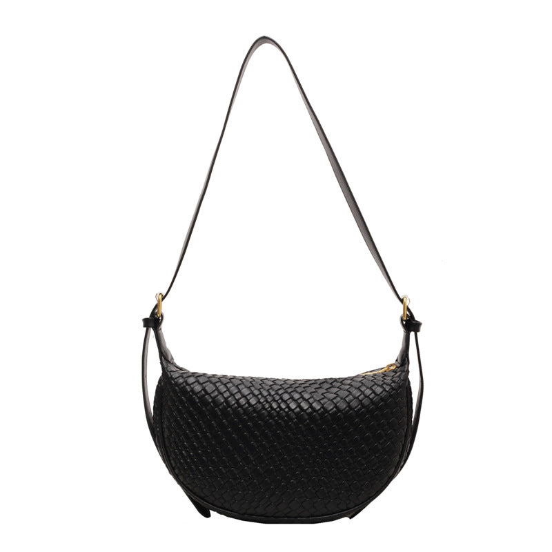 Woven-Style Shoulder Bag - VibeSoothe