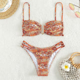 Jasmine Floral Bikini Set - VibeSoothe