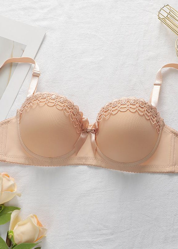 Clara Nude Lace Lingerie Set – Padded Underwire Bra and Panty