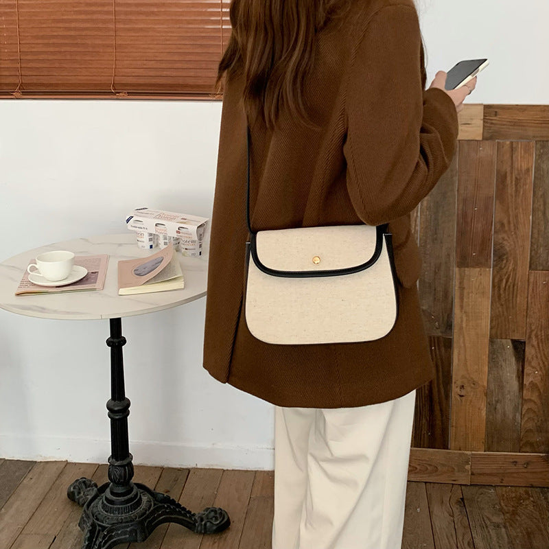 Classic-Canvas Shoulder Bag - VibeSoothe