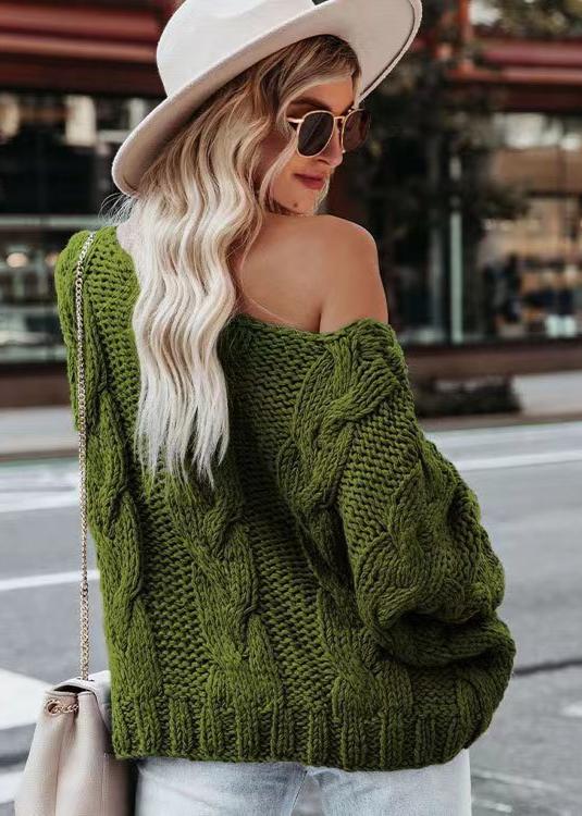 Cozy Vibes - Off-Shoulder Grof Gebreide Trui