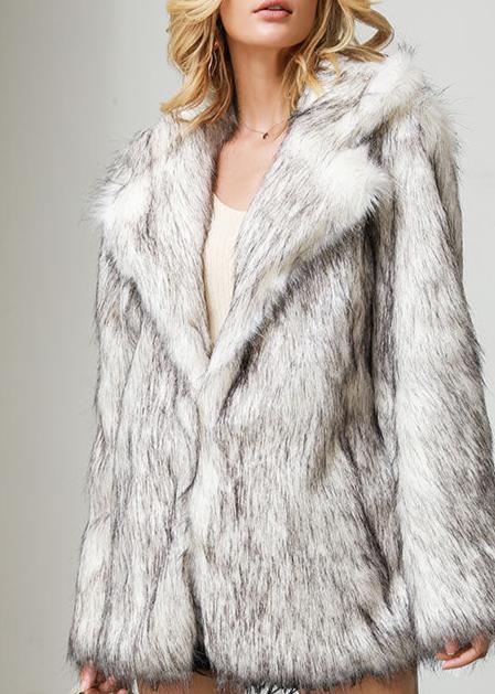 Luxe Winter Faux Fur Coat