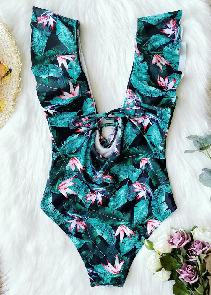 Maillot de bain une pièce froncé Tropic Bliss