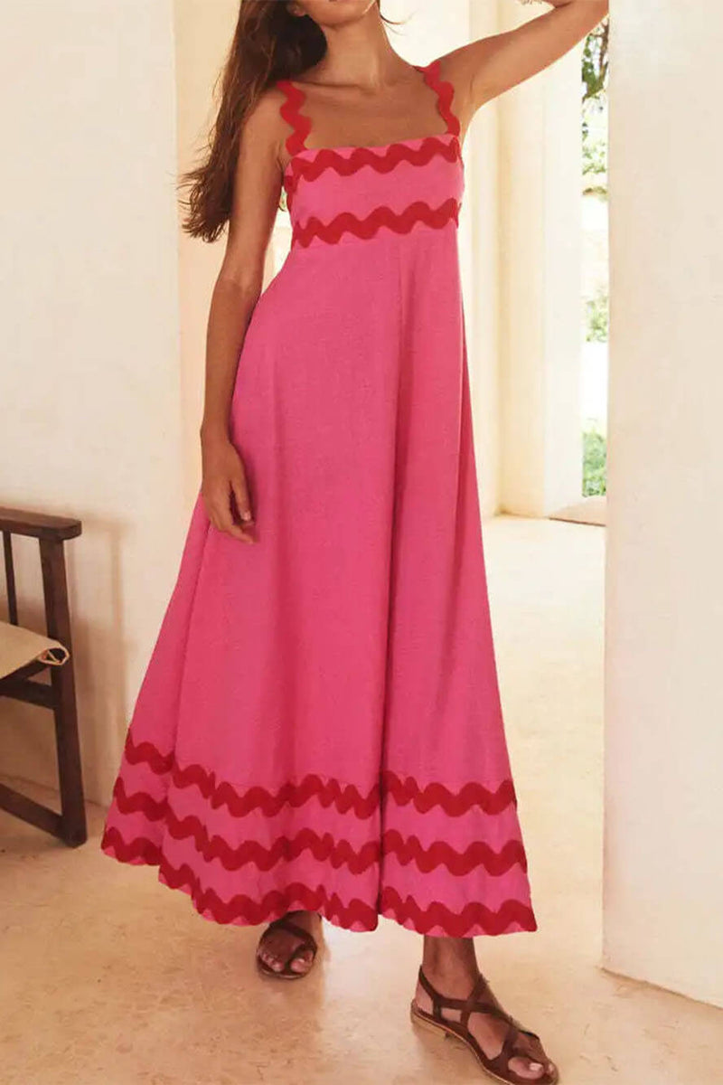 Amelia-Sunset Maxi Dress - VibeSoothe