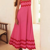 Amelia-Sunset Maxi Dress - VibeSoothe