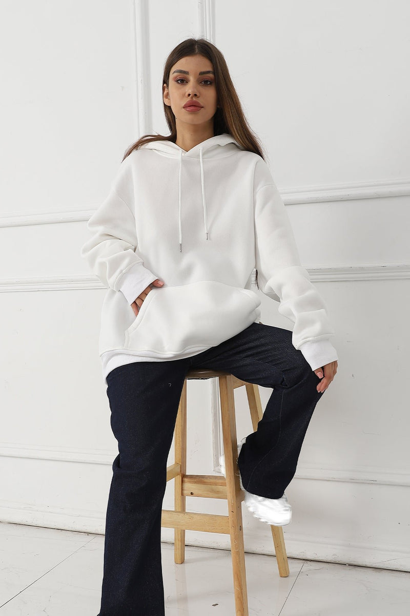 Statement Print Hoodie - Oversized Comfort with Bold Back Design