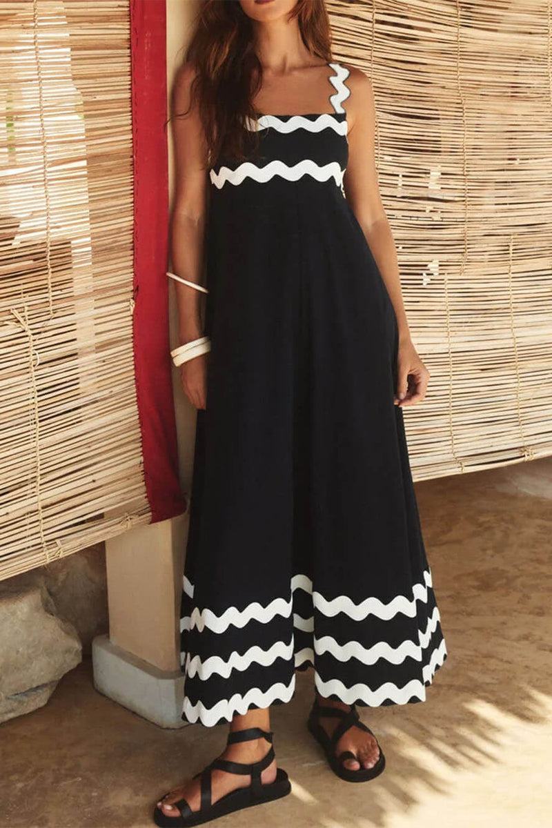 Coastal-Waves Maxi Dress - VibeSoothe