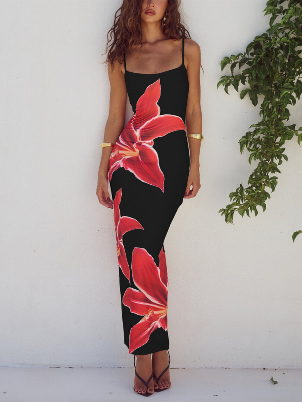 Lily-Blossom Maxi Dress - VibeSoothe